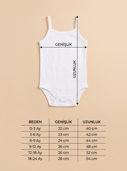 5'li Paket %100 Pamuklu İnce Askılı Beyaz Bebek Zıbını